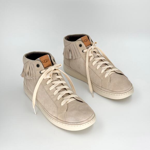 UGG M Cali High Fringe Sneakers Men’s 10.5 Suede Stinge Tan main image 13